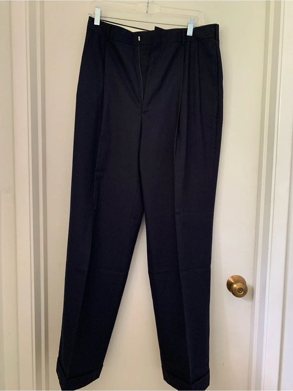 Brooks Brothers Double Breasted Black Blazer with Gold Logo Patch